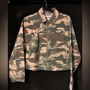 ADIDAS ORIGINALS Crop Camo Track Jacket